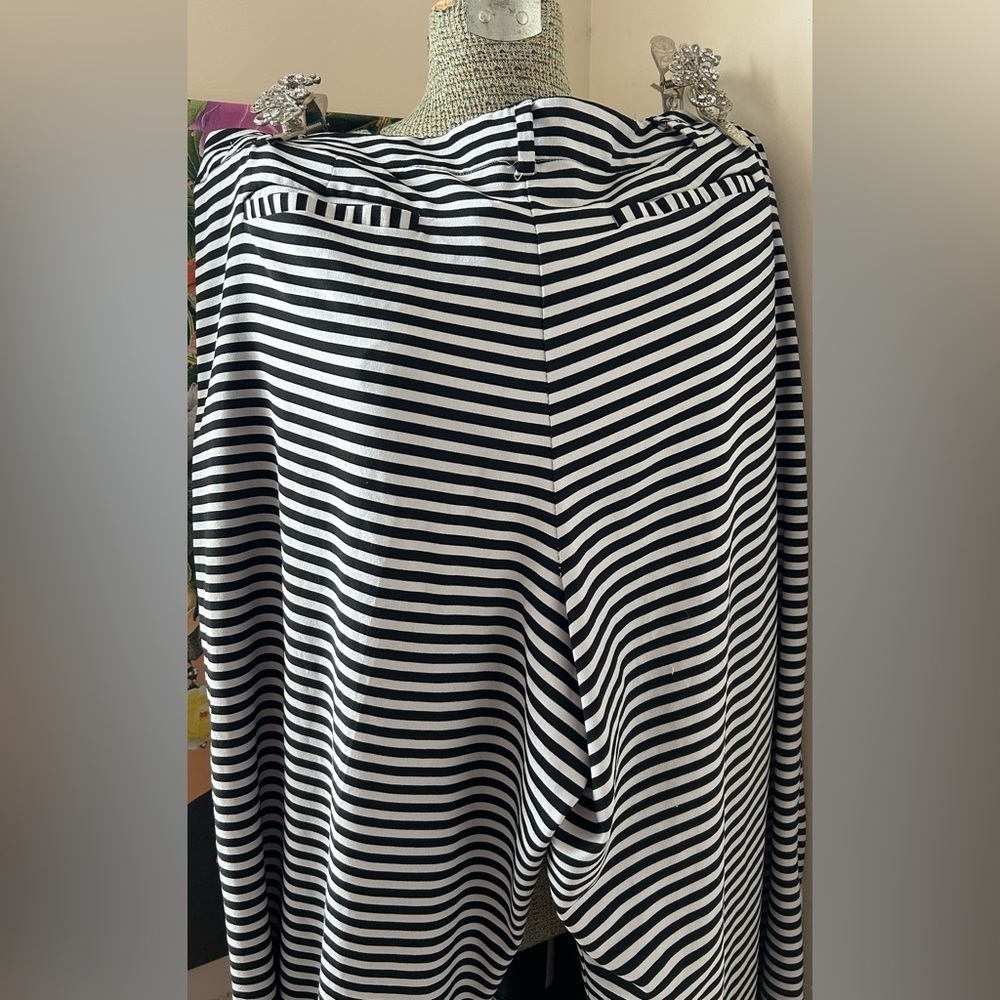 7TH AVE STRIPED WIDE LEG PANTS. GREY/BLACK 20. WRINKLE RESISTANT, POLISHED LOOK - Picture 11 of 11